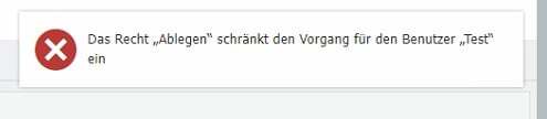 DocuWare_Fehlermeldung_Ablage_Fehlende Rechte